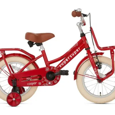 Supersuper - Barncykel - Cooper 14 Tum Röd