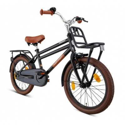 Supersuper - Barncykel - Cooper 16 Inch Fotbroms Matt Svart