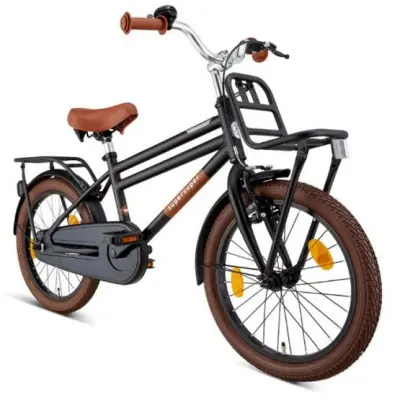 Supersuper - Barncykel - Cooper 16 Inch Fotbroms Matt Svart