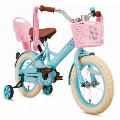 Supersuper - Barncykel - Little Miss 14 Tum Turkos/Rosa