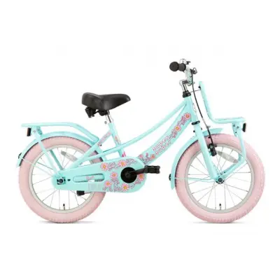 Supersuper - Barncykel - Lola 16 Tum Ljusblå/Rosa