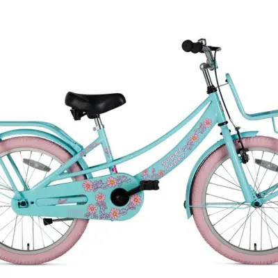 Supersuper - Barncykel - Lola 20 Tum Ljusblå/Rosa