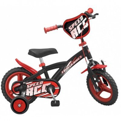 Toimsa - Barncykel - Speed 12 Tum Svart/Röd