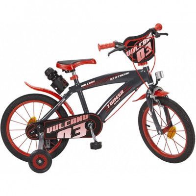 Toimsa - Barncykel - Volcano 16 Tum Röd/Svart