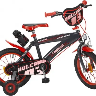 Toimsa - Barncykel - Vulcano 14 Tum Drum Brake Svart/Röd