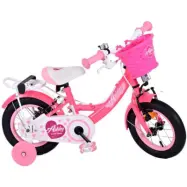 Volare - Barncykel - Ashley 12 Tum Mörk Rosa - Dubbla Handbromsar