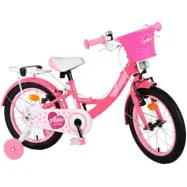 Volare - Barncykel - Ashley 16 Tum Mörk Rosa - Dubbla Handbromsar