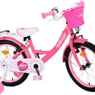 Volare - Barncykel - Ashley 18 Tum Mörk Rosa - Dubbla Handbromsar
