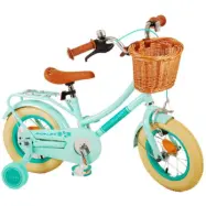 Volare - Barncykel - Excellent 12 Tum Grön - Fotbroms Med Cykelkorg