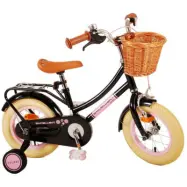 Volare - Barncykel - Excellent 12 Tum Svart - Fotbroms Med Cykelkorg