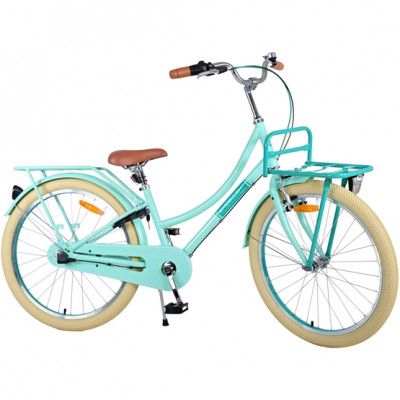 Volare - Barncykel - Excellent 24 Tum Grön - Nexus 3 Med Pakethållare Fram