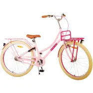 Volare - Barncykel - Excellent 26 Tum Rosa - Fotbroms Med Pakethållare Fram