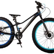 Volare - Barncykel - Gradient 24 Tum 7 Växlar matt Svart/Blå/Aqua