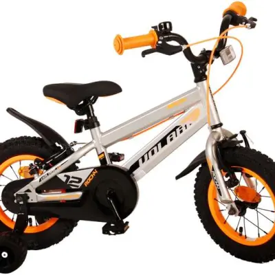 Volare - Barncykel - Rocky 12 Tum Grå - Dubbla Handbromsar