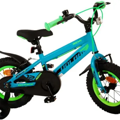 Volare - Barncykel - Rocky 12 Tum Grön - Dubbla Handbromsar