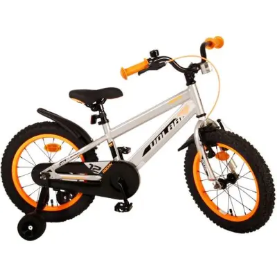 Volare - Barncykel - Rocky 16 Tum Grå - Fotbroms