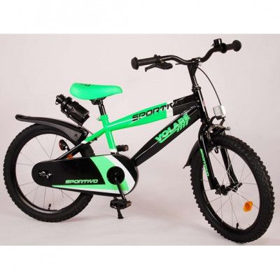 Volare - Barncykel - Sportivo 18 Tum Neon Grön/Svart
