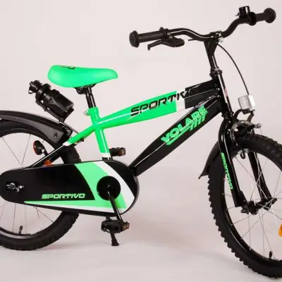 Volare - Barncykel - Sportivo 18 Tum Neon Grön/Svart