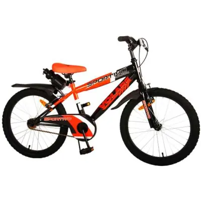 Volare - Barncykel - Sportivo 18 Tum Neon Orange/Svart 2 Handbromsar