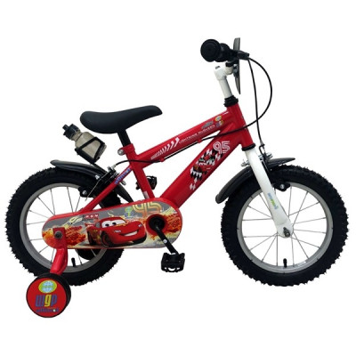 Volare Disney Cars, Barncykel med stödhjul&handbromsar 14