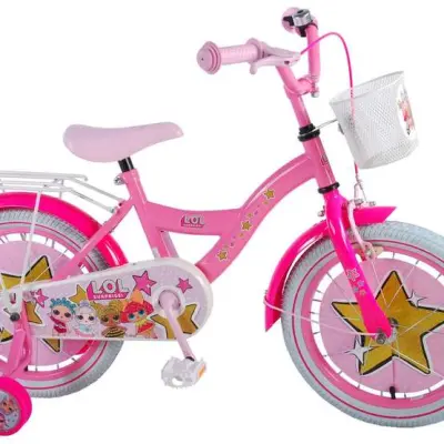 Volare L.O.L Surprise Barncykel 16 tum - Stödhjul, pakethållare