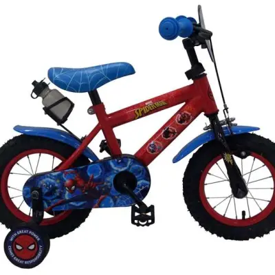 Volare Marvel Spiderman Barncykel 12 tum - Flaskhållare