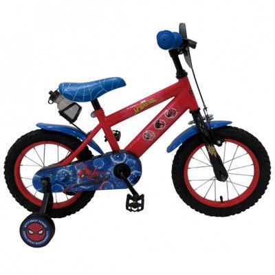 Volare Marvel Spiderman Barncykel 14 tum - Flaskhållare Och Frontplatta