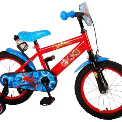 Volare Marvel Spiderman Barncykel 16 tum - Flaskhållare Och Frontplatta