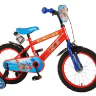 Volare Paw Patrol Barncykel 16 tum - Stödhjul (Röd/Blå)