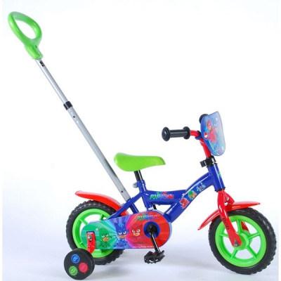 Volare Pyjamashjältarna, Barncykel med stång&stödhjul 10