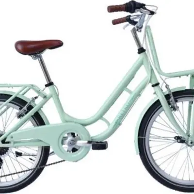 Wings - Barncykel - Retro 20 Tum 6 Växlar Ljusgrön