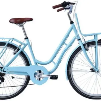 Wings - Barncykel - Retro 24 Tum 6 Växlar Ljusblå