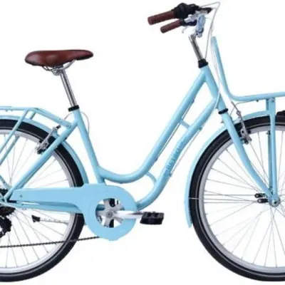 Wings - Barncykel - Retro 26 Tum 6 Växlar Ljusblå