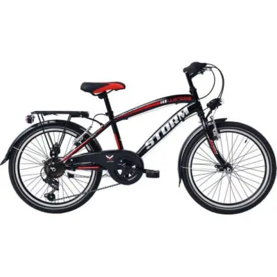 Wings - Barncykel - Storm 20 Tum 6 Växlar Svart