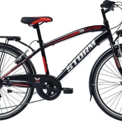 Wings - Barncykel - Storm 24 Tum 6 Växlar Svart