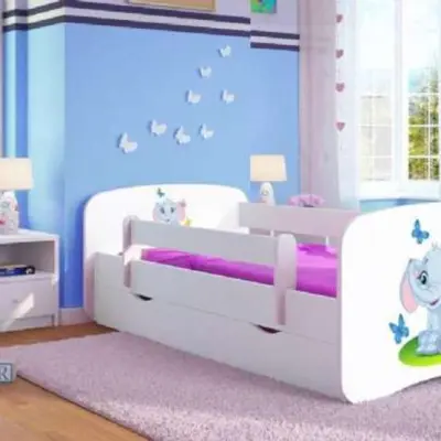 EuroToys Eurotoys - Juniorsäng Elefant - Med Lådan Och Madrass