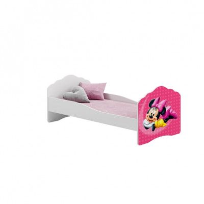 KOBI Barnsäng - Fala Med Madrass - Minnie Mouse - 160 x 80 Cm