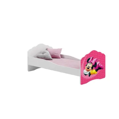 KOBI Barnsäng - Fala Med Madrass - Minnie Mouse - 160 x 80 Cm
