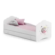 KOBI Barnsäng - Fala Med Madrass Och Extrasäng - Sleepy Princess - 160 x 80 Cm