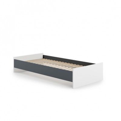 KOBI Barnsäng - Karo - 190 x 90 Cm - Grå