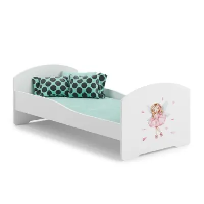 KOBI Barnsäng - Luk Med Madrass - Girl With Wings - 140 x 70 Cm