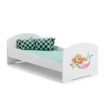 KOBI Barnsäng - Luk Med Madrass - Mermaid - 160 x 80 Cm