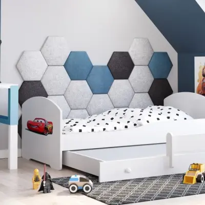 KOBI Barnsäng - Luk Med Madrass Och Extrasäng - Blixten - 140 x 70 Cm