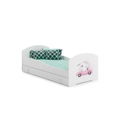 KOBI Barnsäng - Luk Med Madrass Och Extrasäng - Kitty - 160 x 80 Cm