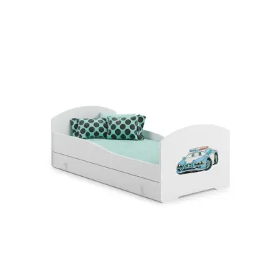 KOBI Barnsäng - Luk Med Madrass Och Extrasäng - Police - 160 x 80 Cm