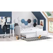 KOBI Barnsäng - Luk Med Madrass Och Extrasäng - White - 160 x 80 Cm