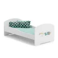 KOBI Barnsäng - Luk Med Madrass - Plane - 140 x 70 Cm