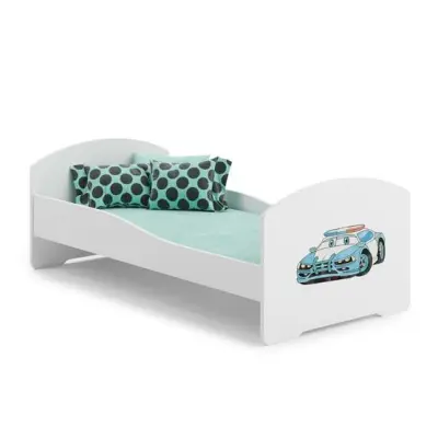 KOBI Barnsäng - Luk Med Madrass - Police - 160 x 80 Cm