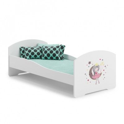 KOBI Barnsäng - Luk Med Madrass - Sleepy Princess - 160 x 80 Cm