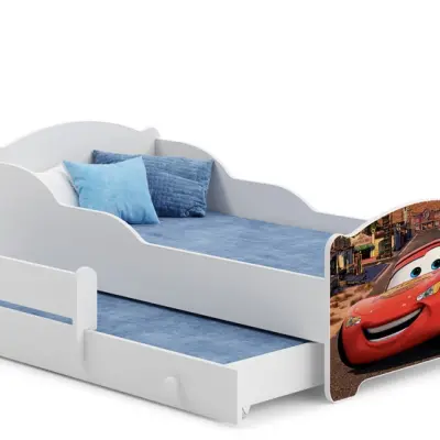 KOBI Barnsäng - Michas Med Madrass Och Extrasäng - Blixten - 160 x 80 Cm